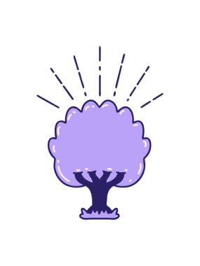 Geleneksel dövme ağacının hareketli bir canlandırması