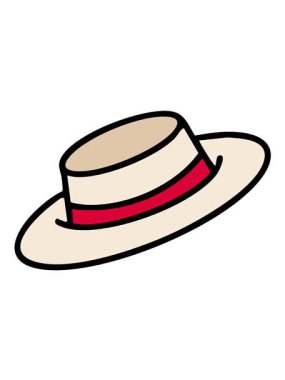 Geleneksel Brezilya şapkasının hareketli animasyonu