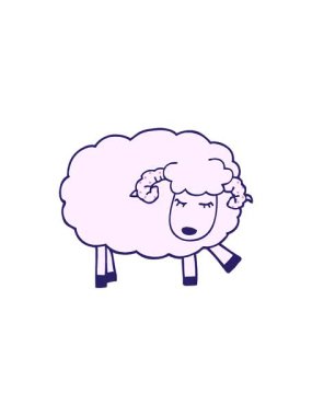 Radyoaktif karikatür animasyonu şirin koyunlar