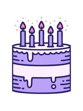 Doğum günü pastasının ikonik dövme şeklindeki görüntüsünü salla ve durdur