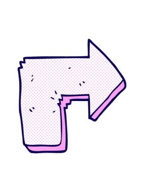 bükülmüş okun neon ışık efekti canlandırması