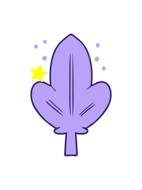 Parıldayan yıldızlar çizgi film yaprak karalamalarının animasyonunu etkiler.