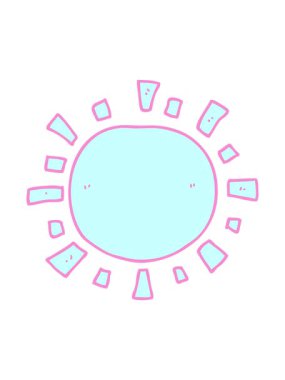 Güneş çiziminin hareketli animasyonu