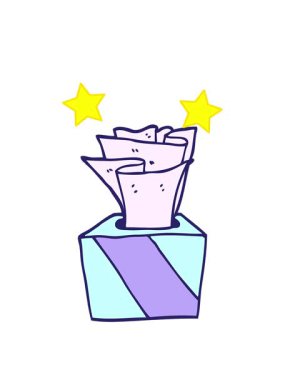 dönen yıldızlar mendil kutusunun animasyonu