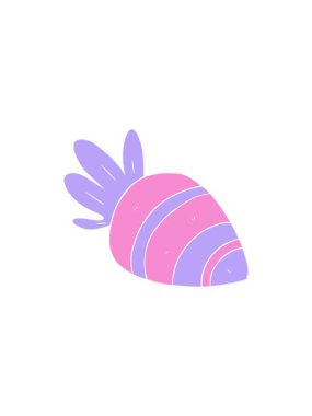 Düz renkli çizgi film havucunun satış animasyonu