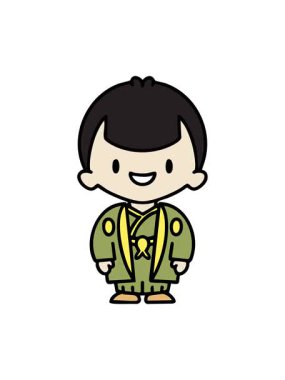 Geleneksel düğün kıyafetleri içinde Japon bir adamın animasyonunu durdurup duraklat