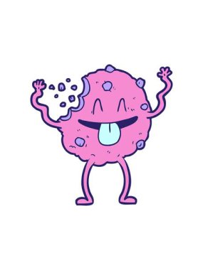 Kurabiye karikatürünün basınçlı canlandırması