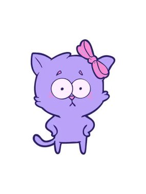 Bir kedinin eski çizgi filminin titreyen hareketi.