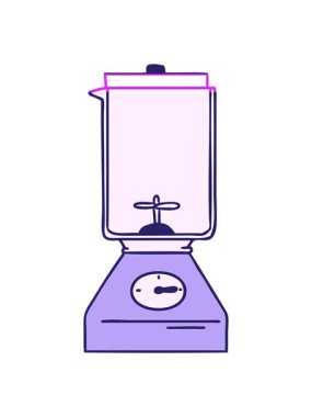 Bir yemek mikserinin karikatür karalamalarının canlandırmasını çalıştır.