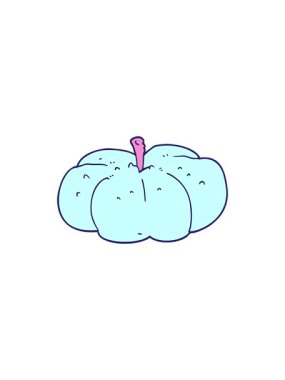 karikatür balkabağı karalamalarının radyoaktif parlak animasyonu