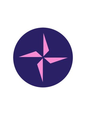 Bir yıldız sembolünün ikonik dövme tarzının radyoaktif parlayan animasyonu