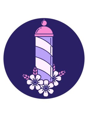 Berber direği çizgi filminin hareketli animasyonu