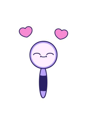 dönen kalpler büyüteçle ilgili komik çizgi film animasyonları.