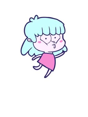 Kalk ve çizgi filmdeki ıslık çalan kızın animasyonunu uçur.