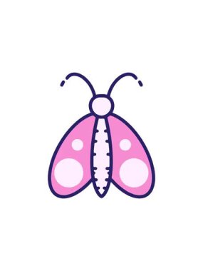 Basit bir kelebek çiziminin gösterişli satış animasyonu