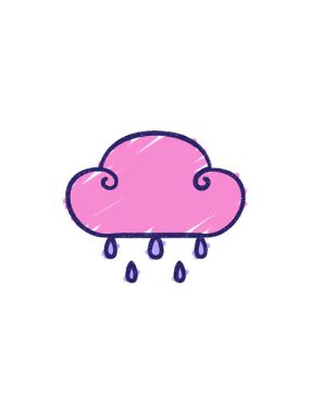 Bulut Tebeşiri Resim Çiziminin Satış Animasyonu