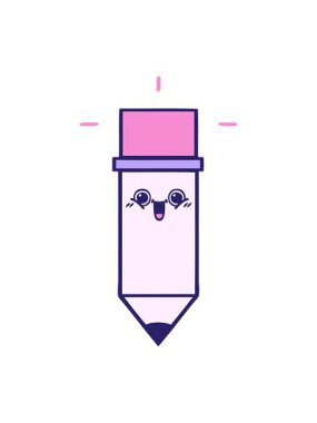 parlak ışık efekti sevimli kalem çizgi filminin animasyonu