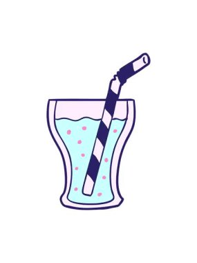 Titreyen hareketli karikatür bardak kola animasyonu