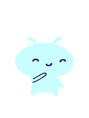 Küçük uzaylının hareketli animasyonu