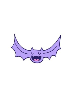 Bir yarasanın canlandırmasının hareketli canlandırması