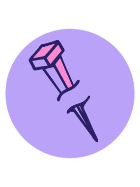 karikatür demir çivi animasyonunu bob ve duraklat