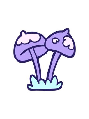 Mantar çizgi filminin dönen hareket animasyonu