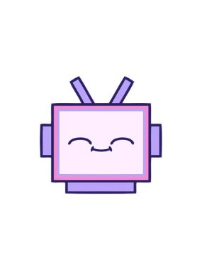 Bir robot kafasının radyoaktif parlayan animasyonu