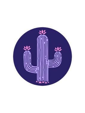 Bir çizgi film kaktüsünün canlandırma etkisi.