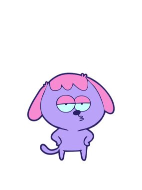 Çizgi filmdeki sıkılmış köpeğin animasyonunu genişletiyorum.