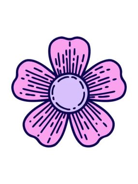 neon ışık efekti bir çiçeğin görüntüsünün canlandırması