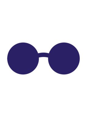 Güneş gözlüğü grafik vektör resimleme simgesinin canlandırma efektini göster