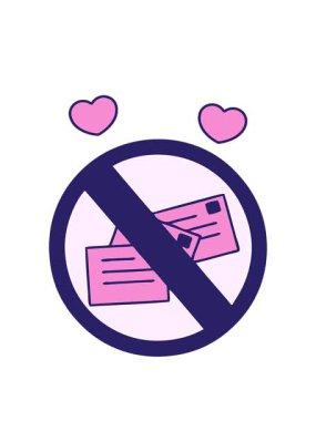 Dönen kalpler. Posta levhası olmayan şirin bir çizgi filmin animasyonu.