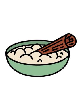 geleneksel Brezilya kanjitasının tarçın çubuğuyla hareketli animasyonu