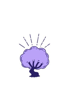 Dövme stili bir ağacın canlandırmasının yükselişi ve yüzüşü