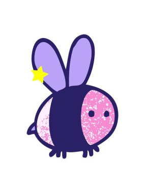 Parlayan yıldızlar, çizgi film karakteri olan grunge desenli çizgi filmin animasyonunu etkiler.