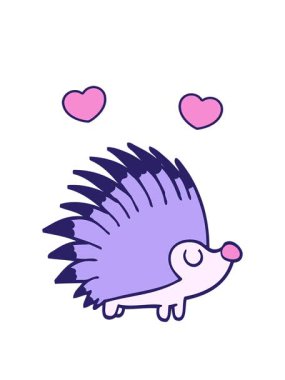 dönen kalpler çizgi film animasyonu Çivilenmiş kirpi karalaması