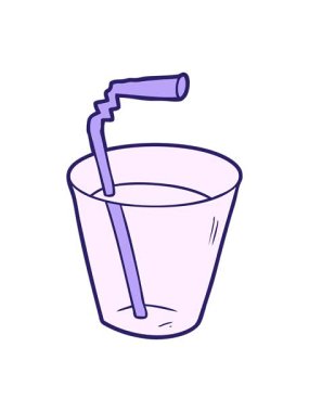 Saman ile çizgi film içkisinin hareketli animasyonu