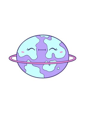 Çizgi filmlerdeki yaşanabilir yabancı gezegenlerin canlandırma efektlerini görüntüle