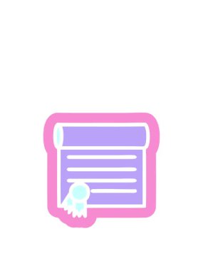 Diploma sertifikası sembolünün zıplama hareketi canlandırması