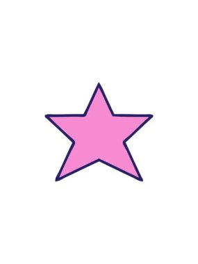 Altın yıldızın sevimli çizgi filminin gösterişli satış animasyonu