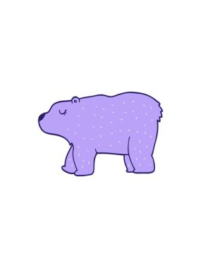 Çizgi film ayıcığının hareketli animasyonu