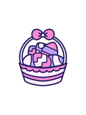 neon paskalya sepetinin yıldız patlaması etkisi animasyonu