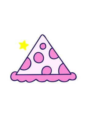 Parıldayan yıldızlar, çizgi filmlerdeki pizza dilimlerinin animasyonunu etkiler.