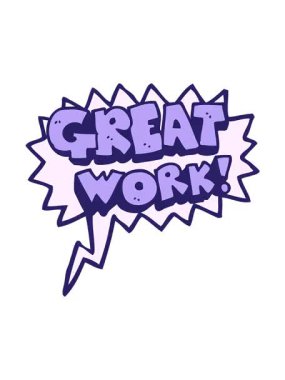 Büyük çalışma el yazısıyla çizilmiş konuşma balonu karikatür sembolünün pixelize etkisi