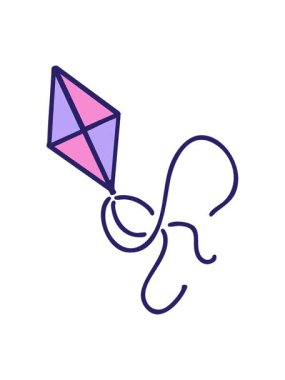 Brezilya geleneksel uçurtmasının parlak ışık efekti