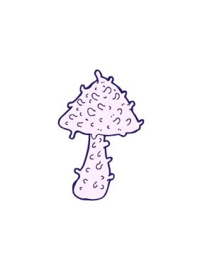 Bir mantarın karikatür çiziminin gösterişli satış animasyonu