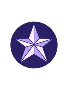 Dövme yıldızı grafiğinin radyoaktif parlayan animasyonu