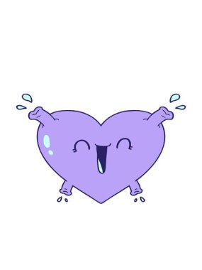 sağlıklı kalp çizgi filminin hareketli animasyonu