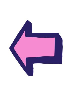 noktalı okun karikatür çiziminin basınçlı canlandırması