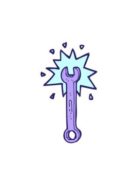 İngiliz çizgi filminin dönen hareket animasyonu